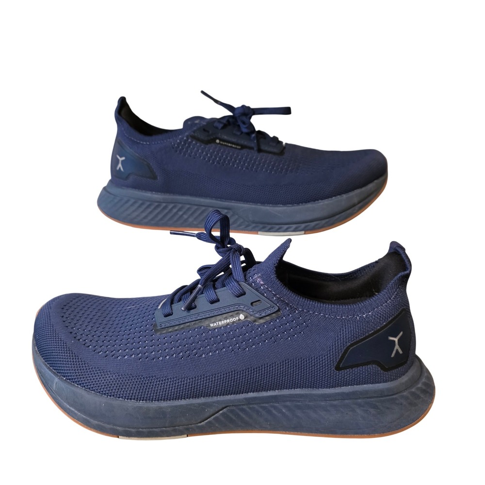 Flux Footwear Adapt Runner Mens 9 Navy Blue Waterproof‎ Barefoot Running Shoes